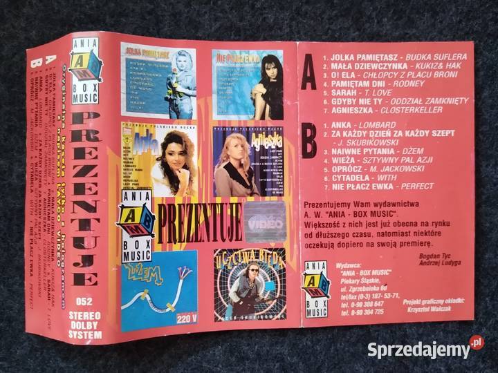 MC cassette cover ANIA BOX MUSIC Prezentuje Gdańsk