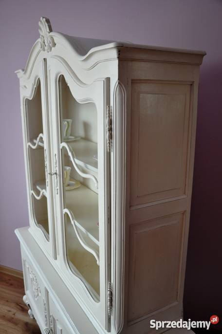 Witryna ludwikowska shabby chic malowana kolor e Poznań sprzedam
