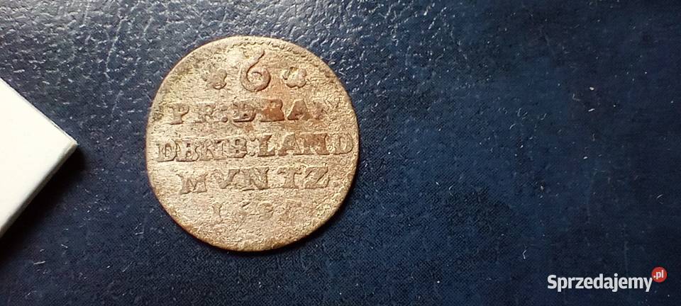 Stare monety 6 fenig Niemcy SREBRO do Lesko