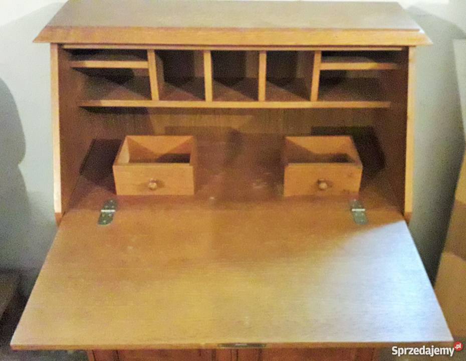 Komoda Sekretarzyk stary PRL 42cm Katowice