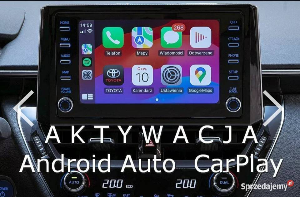 Toyota Android Auto Apple CarPlay Corolla Rav4 Łódź