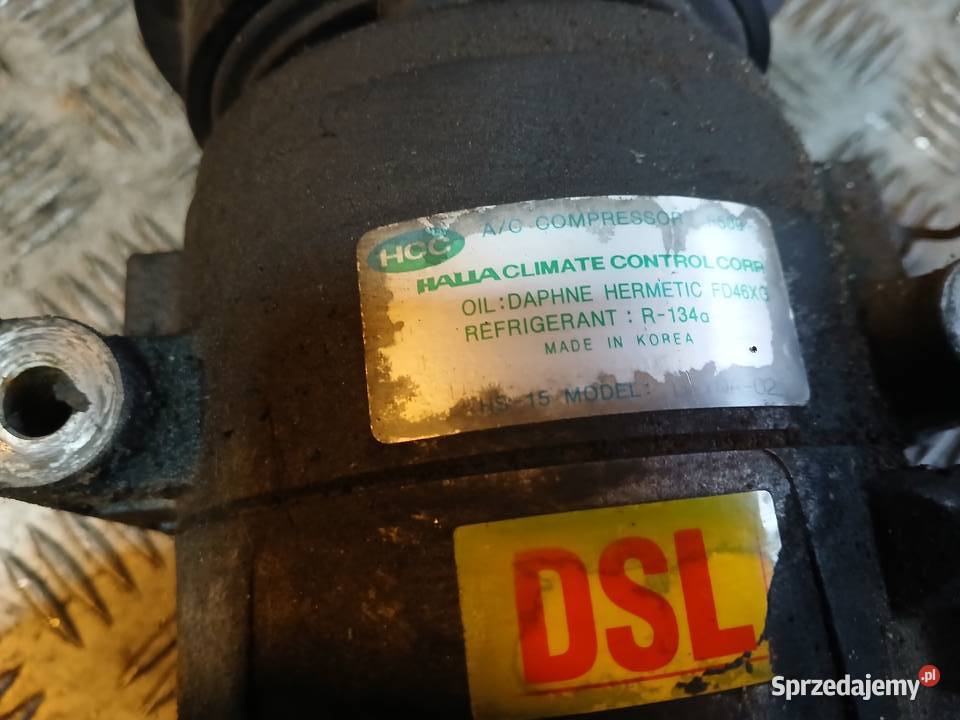 Kompresor Sprężarka klimatyzacji Hyundai DEYQA02 Motoryzacja sprzedam