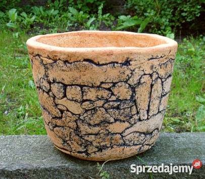 Ceramiczna donica ogrodowa 24 x 24 mrozoodporna Jelenia Góra