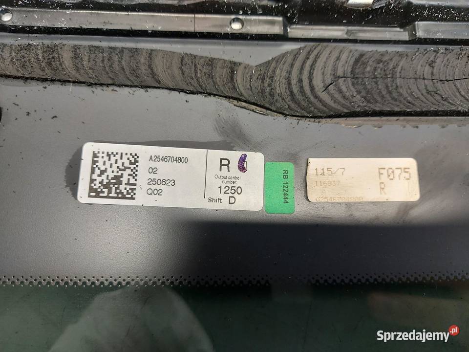 Mercedes W254 GLC 220d SZYBA KAROSERYJNA PRAWY