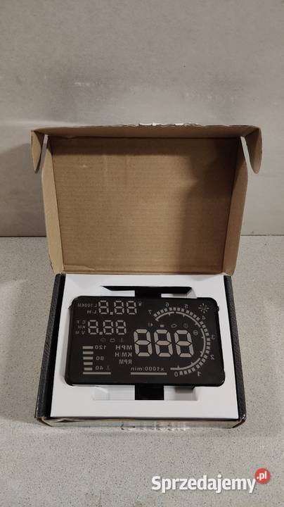 HUD A8 55 OBD2 projektor na szybę LED prędkość Gadgety motoryzacyjne