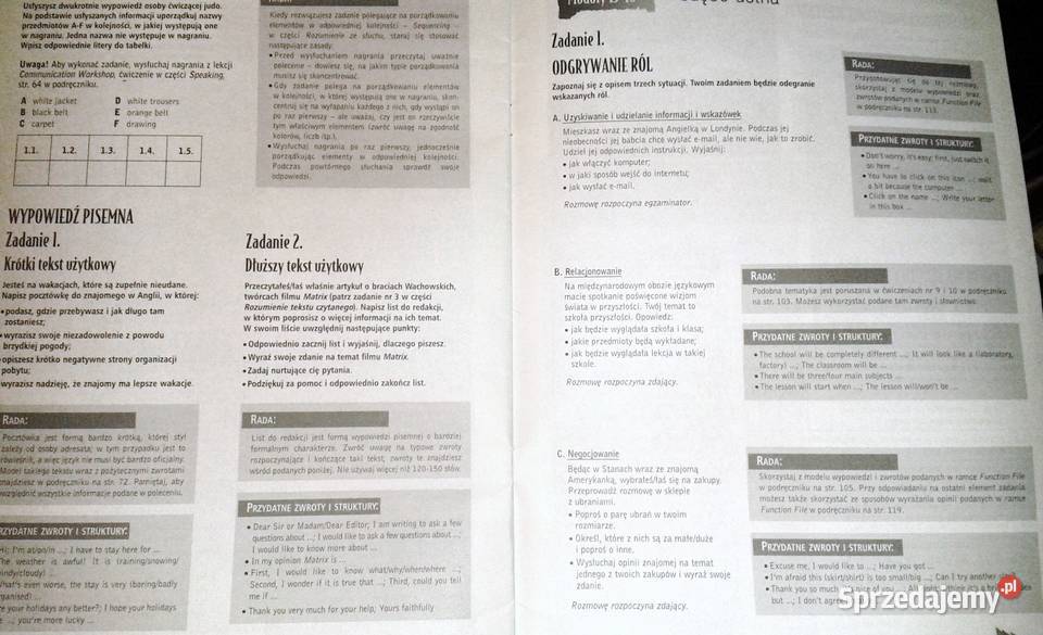 Opportunities Elementary Zadania maturalne H Pozostałe Chełm