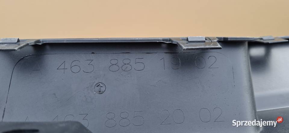 MERCEDES GKLASA W463 DOKŁADKA DYFUZOR ZDERZAKA Bieleń