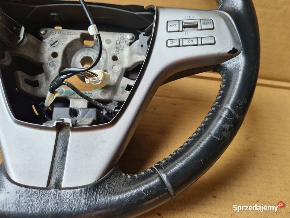 Mazda 6 GH kierownica skóra ŁADNA skórzana Kierownice