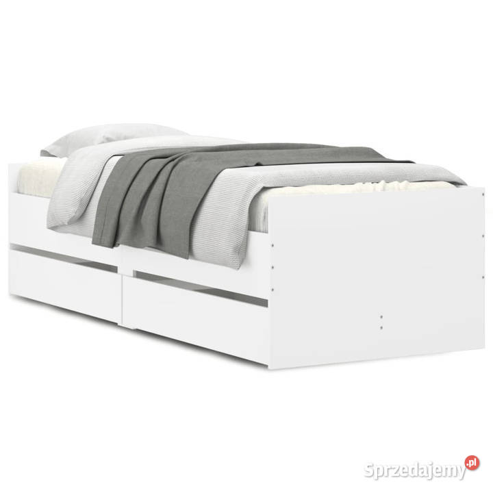 Rama łóżka z szufladami biała 100x200 WM3207336 Warszawa sprzedam