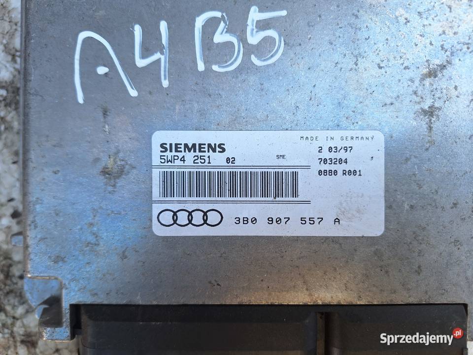 Komputer Sterownik Silnika Audi A4 B5 3B0907557A osobowe Wisznice