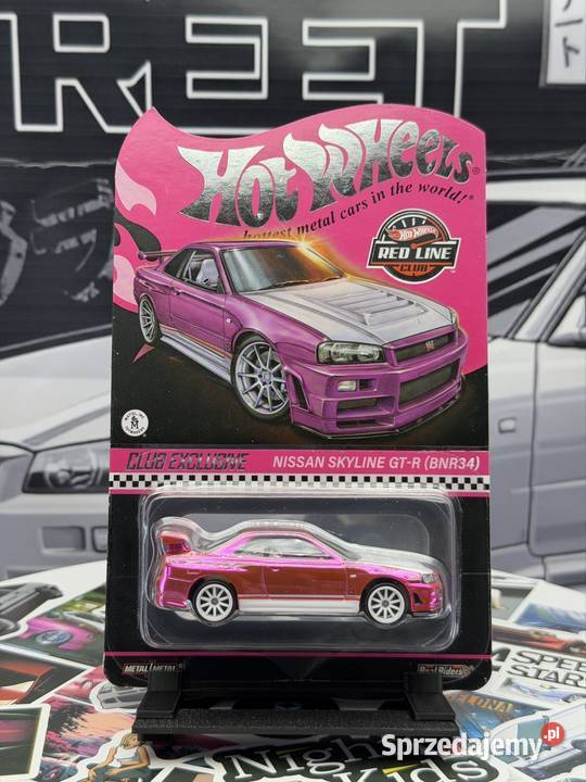 Hot Wheels RLC Nissan Skyline GTR BNR34 Pink BOX Samochody i pojazdy Wrocław