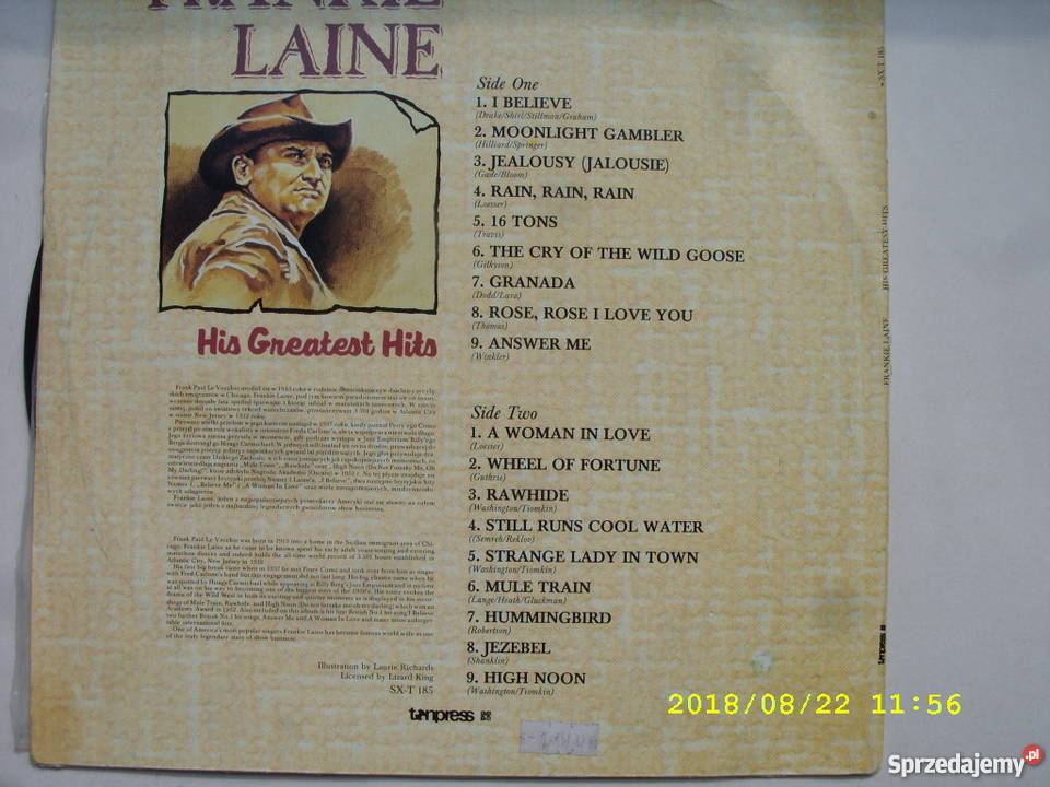 FRANKIE LAINGREATEST HITS LP winyl płyta winylowa