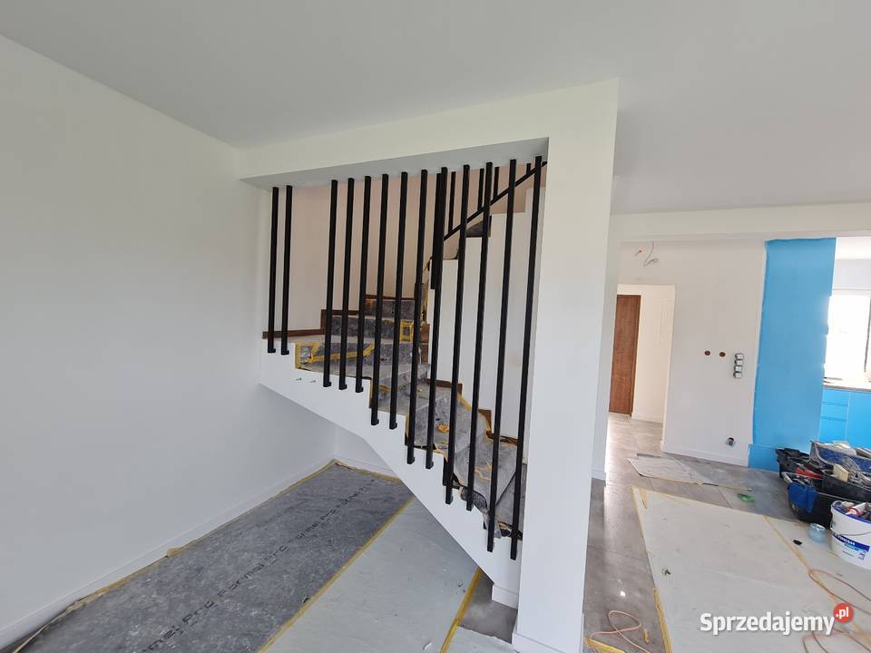 Balustrada Harfowa LOFT Lamele Stalowe pod Sierakowice