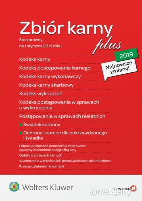 Zbiór Karny Plus 2019 twarda Kraków