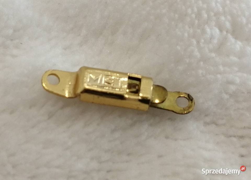 Zapięcie wsuwane do łańcuszka 3x4x17mm złoty Czeladź sprzedam