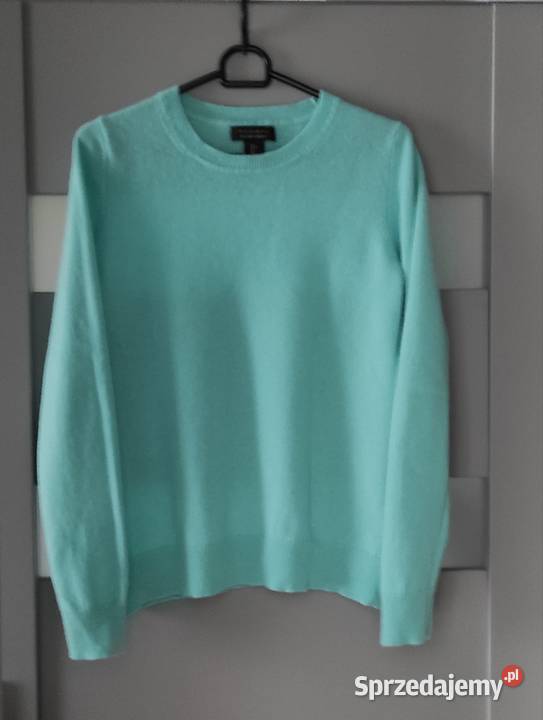 Kaszmirowy turkusowy sweterek rozmiar L Nowy Kraków