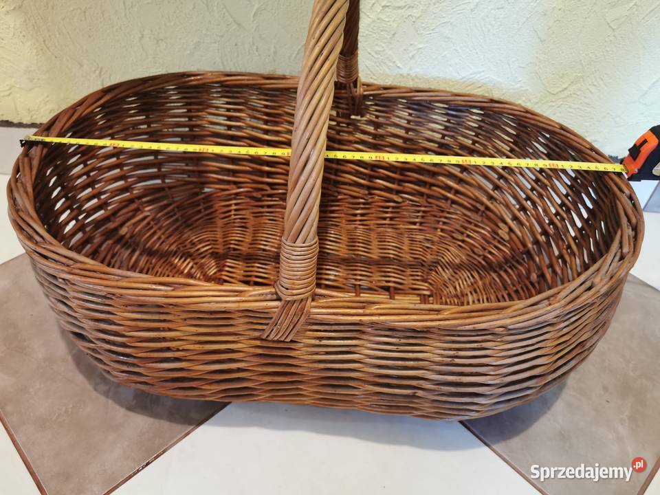Duży koszt wiklinowy na grzyby Świdnica