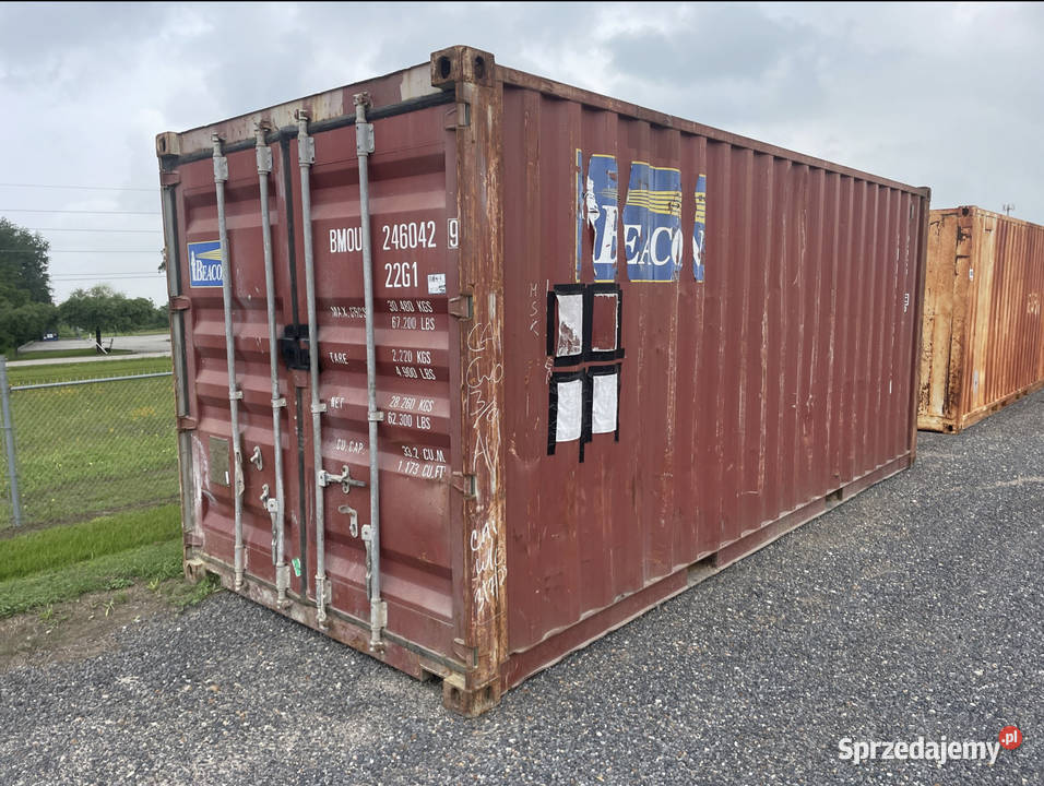 Kontener morski magazynowy 20DV 6 metrowy podkarpackie sprzedam