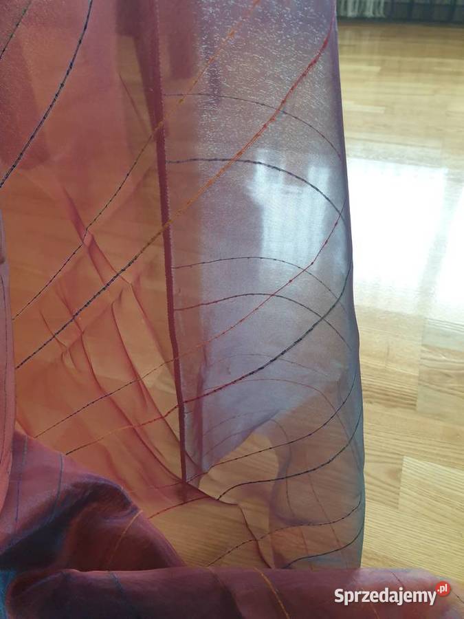 Organtyna róż metalik 70 x 300 tkanina Radom