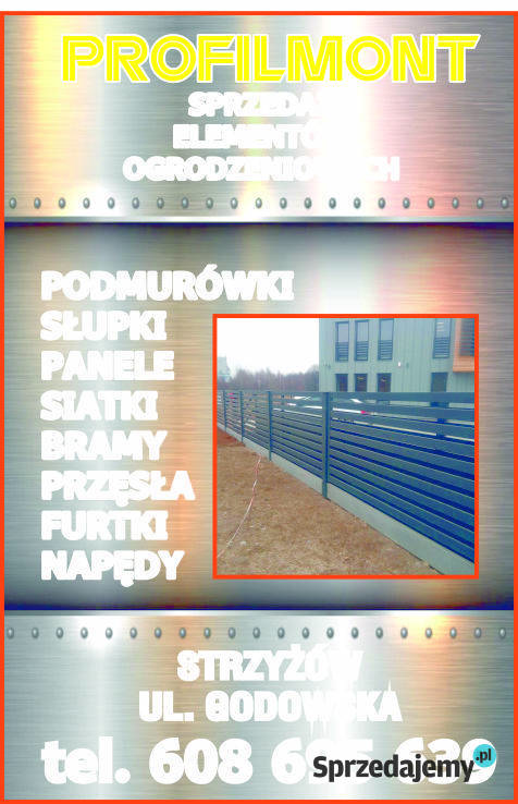 Ogrodzenia Panelowe Panele słupki podmurówki Strzyżów