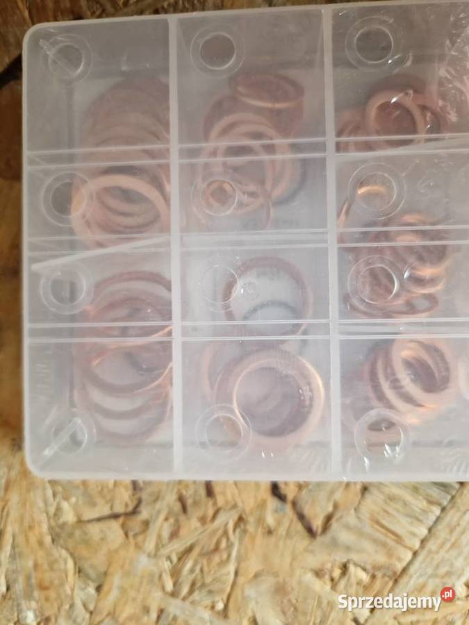 ZESTAW 220 PODKŁADKI MIEDZIANE USZCZELKI MIEDŹ