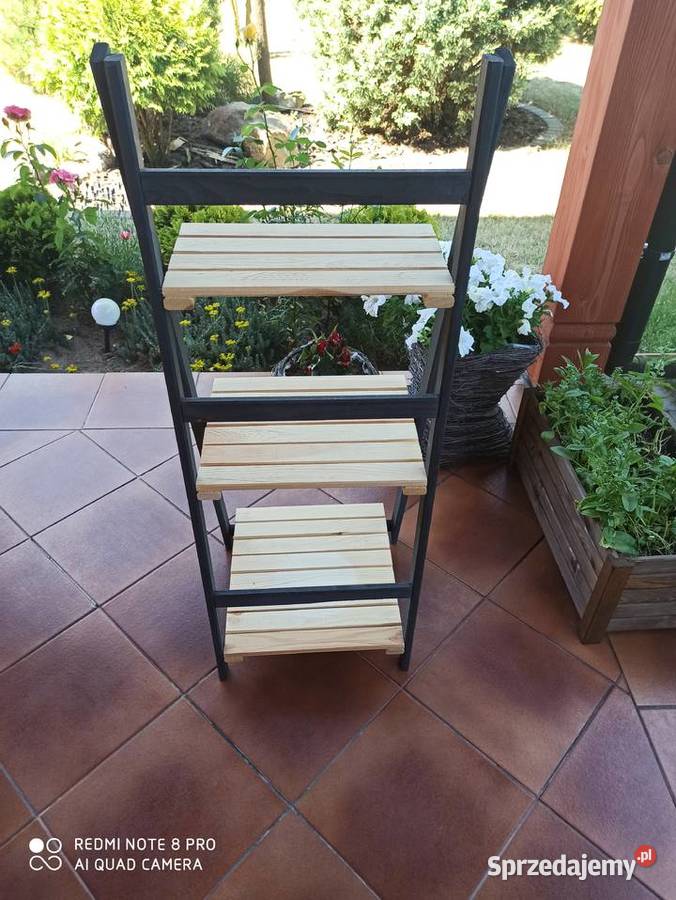 Regał półka na kwiaty zioła