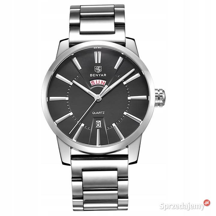 Zegarek Benyar Męski Bransoleta Srebrna mazowieckie