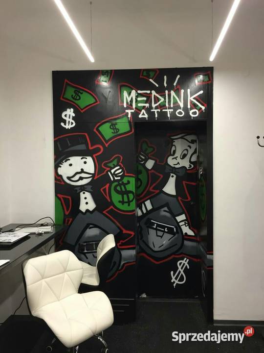 Murale reklamowe artystyczne graffiti malowanie Usługi dla firm Kraków