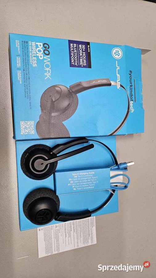 Słuchawki Bluetooth Jlab Go Work Pop Czarne NOWE Kędzierzyn-Koźle