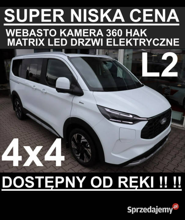 Ford Tourneo Custom Niska Webasto L2 Active 4x4 Szczecinek