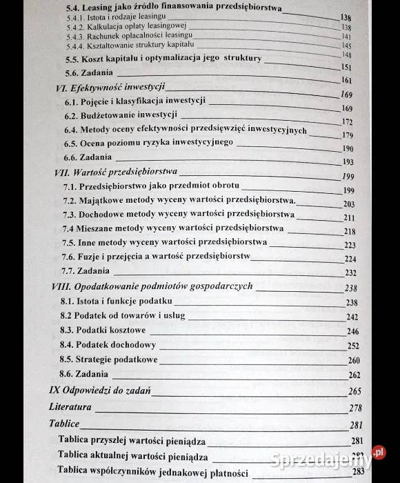 Finanse przedsiębiorstw Wiesław Janik Chełm