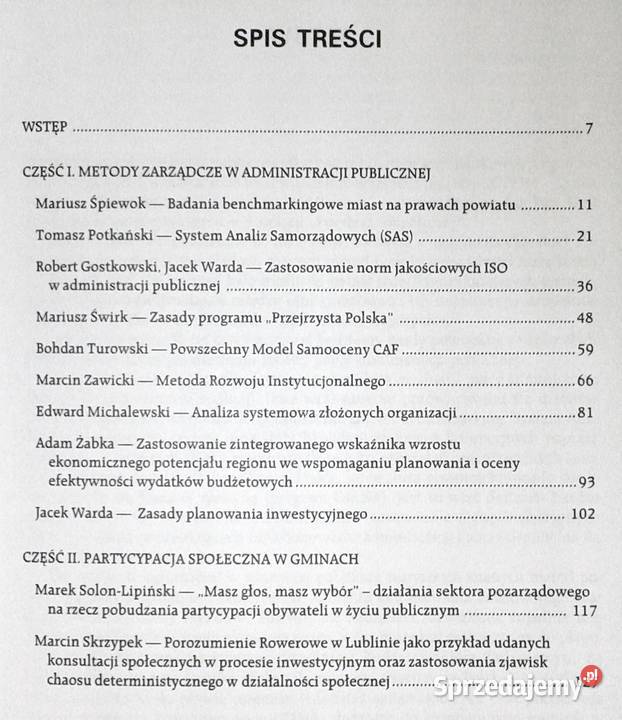 Metody zarządcze w administracji samorządowej Chełm