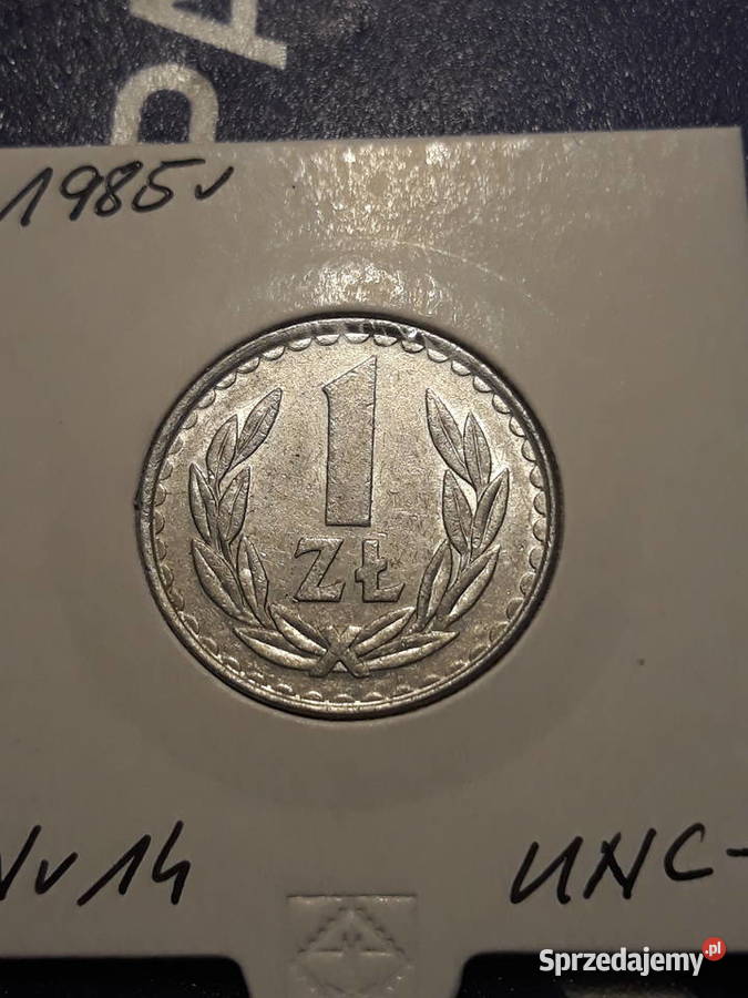 1 złoty 1985 r 14 około mennicza Konin