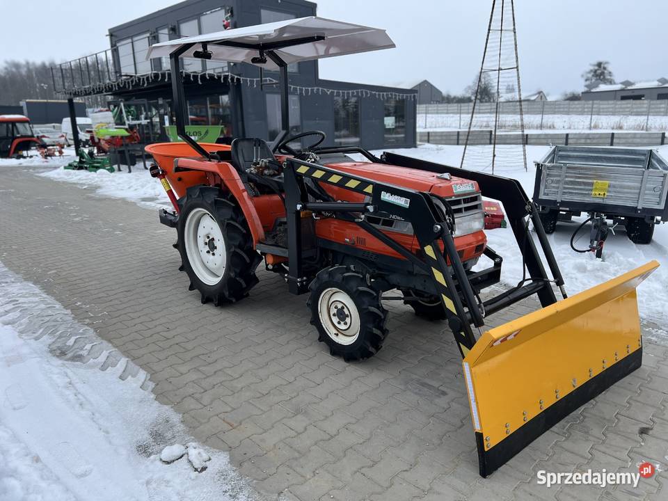 Mini Traktorek KUBOTA GL23 z TURem i łyżką pług
