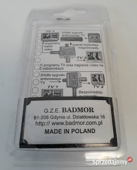 Nowe Badmor łącznik antenowy RTV do mazowieckie