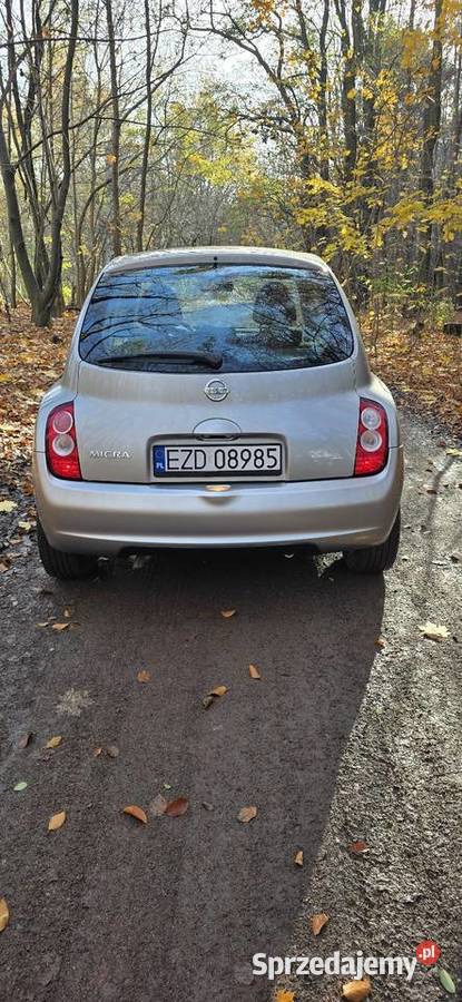 Nissan Micra K12 14 benzyna 2010 r Zadbana ABS Łódź