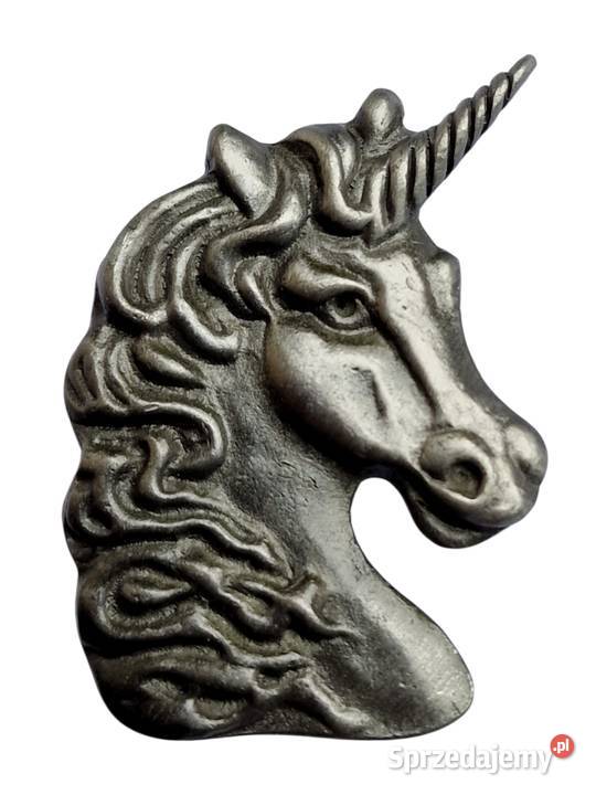 VINTAGE BROSZKA UNICORN SREBRNY JEDNOROŻEC CYNA Częstochowa