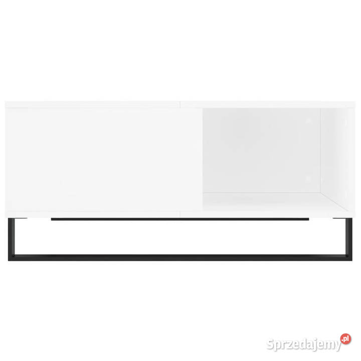 Stolik kawowy biały 80x80x365 materiał Warszawa