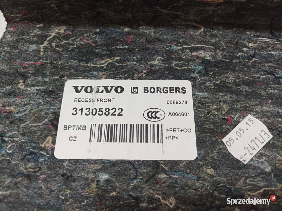 OSŁONA TAPICERKA BAGAŻNIKA HB 31305822 Volvo V40