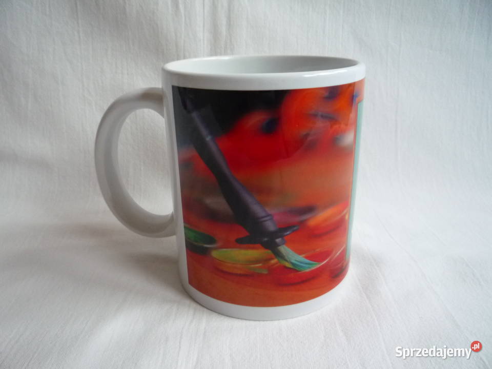 Nowy Kubek Nauczyciela Plastyki wielokolorowy Akcesoria kuchenne Szczecin