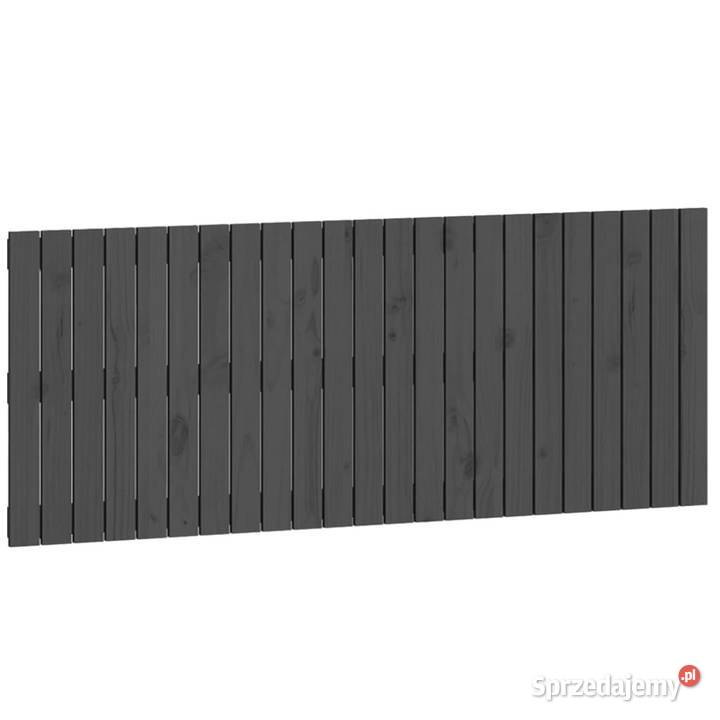 Wezgłowie łóżka szare 147x3x60 lite drewno mazowieckie Warszawa