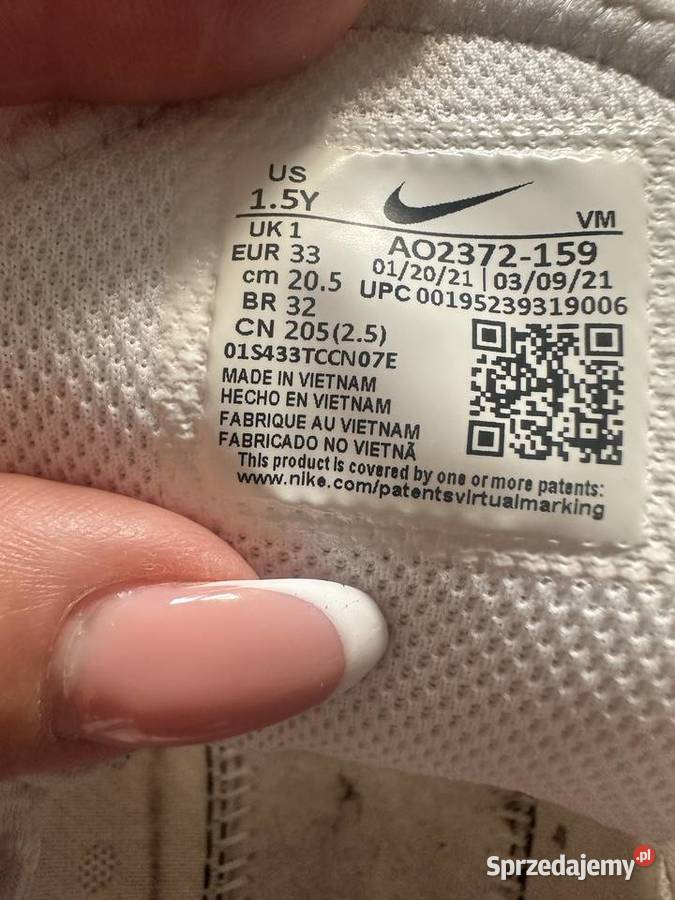 Buty dziecięce Nike Air r33 22.5cm Sportowe Łódź