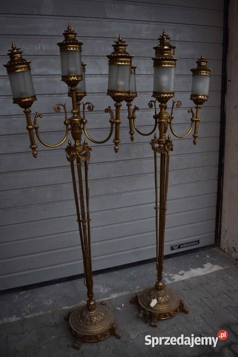 2 x Lampa Podłogowa z Brązu w Stylu Ludwika XVI małopolskie Kraków
