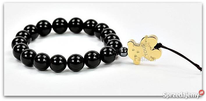 Bransoletka Czarne Kulki NOWOŚĆ Tous Wiszący Miś Wrocław