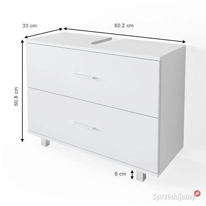 Vicco Szafka pod umywalkę Biały 80 x 608 Ilias Pozostałe Książ Wielkopolski sprzedam
