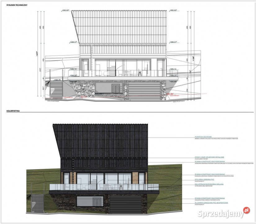 Widokowa działka budowlana SZLEMBARK 1017m2 Sprzedaż