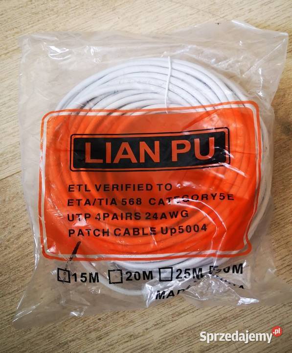 Kabel LAN Ethernet 15 m Jasło sprzedam