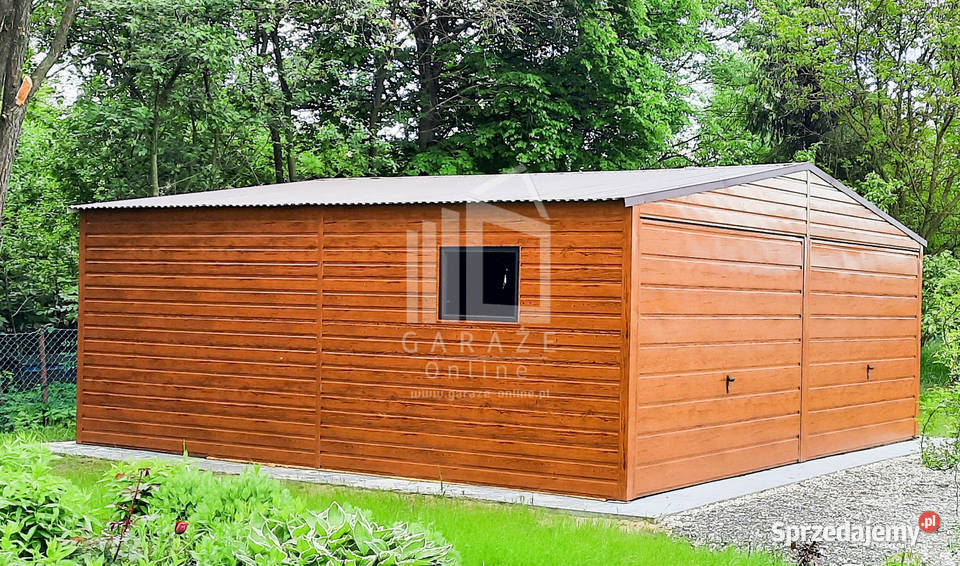GARAŻ BLASZANY 6m x 55m dwuspadowy 2x Brama okno Sprzedaż