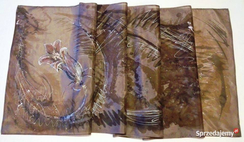 Szal jedwabny ręcznie malowany ptPasja Katowice
