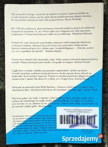 Autostop polski PRL i współczesność Książki naukowe i popularnonaukowe Bełchatów